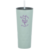 View Image 1 of 5 of Triad Vacuum Tumbler with Straw - 21 oz.