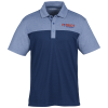 View Image 1 of 3 of MicroPique Blend Colorblocked Polo