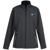 View Image 1 of 3 of Cardiff Midweight Performance Melange Soft Shell Jacket - Ladies'