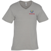 View Image 1 of 3 of American Apparel Fine Jersey CVC V-Neck T-Shirt - Embroidered