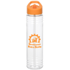 View Image 1 of 3 of Clear Impact Adventure Bottle with Flip Straw Lid - 32 oz.