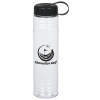 View Image 1 of 3 of Clear Impact Adventure Bottle with Tethered Lid - 32 oz.