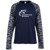 View Image 1 of 3 of Camo Colorblock Long Sleeve T-Shirt