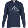 View Image 1 of 3 of Soft 4.3 oz. Long Sleeve T-Shirt - Screen