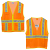 View Image 1 of 5 of Surveyor Zippered Two-Tone Vest