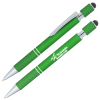 View Image 1 of 5 of Siena Soft Touch Stylus Metal Spinner Pen