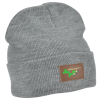 View Image 1 of 3 of Knit Cuffed Patch Beanie