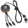 View Image 1 of 6 of SCX Edge Light-Up Logo Wireless Charging Cable