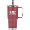 View Image 1 of 5 of Forest Vacuum Mug with Straw - 30 oz.