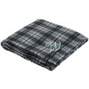 View Image 1 of 2 of Plaid Fleece Blanket - Embroidered