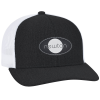 View Image 1 of 3 of Heather Trucker Snapback Cap - Laser Engraved Patch