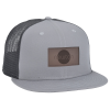 View Image 1 of 4 of New Era Flat Bill Snapback Trucker Cap - Laser Engraved Patch