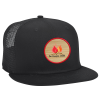 View Image 1 of 3 of New Era Flat Bill Snapback Trucker Cap - Full Color Patch