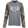View Image 1 of 3 of Realtree Colorblock Performance Long Sleeve T-Shirt