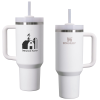 View Image 1 of 4 of Stanley Quencher H2.0 FlowState Vacuum Mug with Straw - 40 oz. - 24 hr
