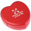 View Image 1 of 2 of Heart Pill Box - Opaque
