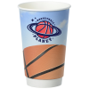 View Image 1 of 2 of Basketball Full Color Insulated Paper Cup - 16 oz.