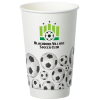 View Image 1 of 3 of Soccer Full Color Insulated Paper Cup - 16 oz.