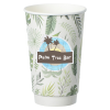 View Image 1 of 3 of Leaf Full Color Insulated Paper Cup - 16 oz.
