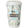 View Image 1 of 3 of Leaf Full Color Insulated Paper Cup with Lid - 16 oz.