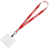 View Image 1 of 3 of Economy Lanyard - 3/4" with Vinyl ID Holder- 24 hr