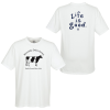 View Image 1 of 4 of Life is Good Garment-Dyed Tee - Screen - White - LIG