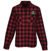 View Image 1 of 3 of Plaid Flannel Two Pocket Shirt - Ladies'
