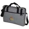 View Image 1 of 3 of Heathered Briefcase Bag - Embroidered