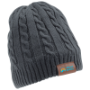 View Image 1 of 4 of Cable Knit Fuzzy Lined Beanie