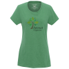 View Image 1 of 3 of Bodie Heathered Blend T-Shirt - Ladies'