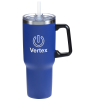 View Image 1 of 5 of Mammoth Vacuum Mug with Straw - 40 oz. - Colors