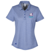 View Image 1 of 3 of adidas Space Dye Polo Shirt - Ladies'