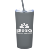 View Image 1 of 4 of Refresh Baylos Vacuum Tumbler with Straw - 20 oz. - 24 hr