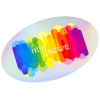 View Image 1 of 2 of Holographic Sticker - Oval - 3" x 4-1/2"