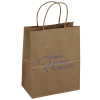 View the Kraft Paper Brown Shopping Bag - 9-3/4" x 7-3/4"