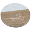 View Image 1 of 2 of Acacia Wood and Resin Coaster - Round