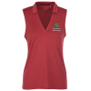 View Image 1 of 3 of Antigua Layout Sleeveless Polo - Ladies'