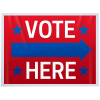 View Image 1 of 1 of Low Quantity Full Color Corrugated Yard Sign Graphic - 18" x 24" - White Border