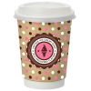 View Image 1 of 3 of Full Color Insulated Paper Cup with Lid - 12 oz. - Natural