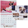 View Image 1 of 3 of Pets with Attitude Wall Calendar - Stapled