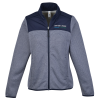 View Image 1 of 3 of Venture Heathered Stripe Hybrid Jacket - Ladies'