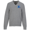 View Image 1 of 3 of Easy Care Tri-Blend V-Neck Sweater - Men's