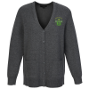 View Image 1 of 3 of Easy Care Tri-Blend V-Neck Cardigan Sweater - Ladies'