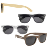 View Image 1 of 1 of Risky Business Sunglasses - Fashion Wood Grain