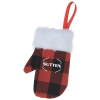 View Image 1 of 3 of Mitten Plaid Holiday Ornament
