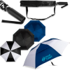 GoGo® by Shed Rain™ Windjammer® RPET Vented Jumbo Compact Umbrella 58" Arc