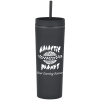 View Image 1 of 3 of Dash Soft-Touch Acrylic Tumbler with Straw - 17 oz. - 24 hr