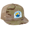 View Image 1 of 3 of Yupoong Five Panel Classic Mesh Trucker Cap - Camo - Full Color