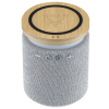 View Image 1 of 9 of Ultra Sound Speaker with 10W Bamboo Wireless Charger - 24 hr