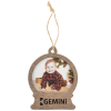 View Image 1 of 5 of Photo Snowglobe Wood Ornament